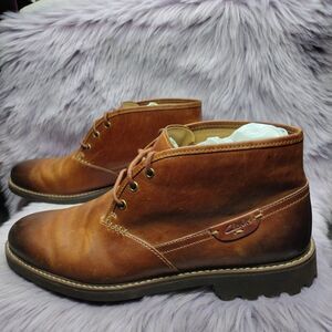 Clarks Montacute Duke Lace Up Leather Chukka Boots Mens Size 13 Brown